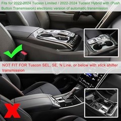 Center Console Tray Organizer for 2022-2024 Hyundai Tucson Limited & Black