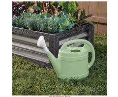 2 Gal. Rosemary Green Modern Multi-Grip High-Density Plastic Watering Can