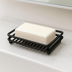 Creative Home Rust Resistant Metal Wire Soap Dish Black 3.1 X 4.4 In 66175