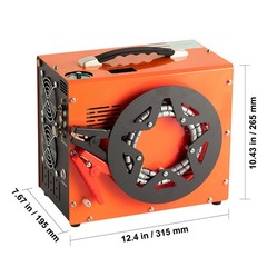 VEVOR PCP Air Compressor 4500PSI/30Mpa Built-in Converter DC12V/AC120V Auto-Stop