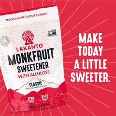 Lakanto Classic Monk Fruit Sweetener with Allulose, 1 lb, 1 Count