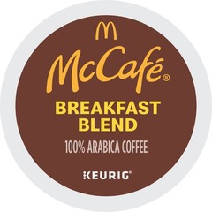 McCafe Breakfast Blend Coffee, Keurig K-Cup Pods, Light Roast, 24 Count