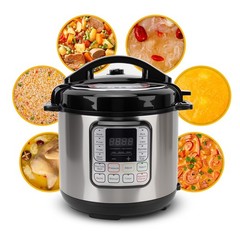 Tebru 6.5 Quart Electric Pressure Cooker 16-in-1 Multi-Functional Slow Cooker,