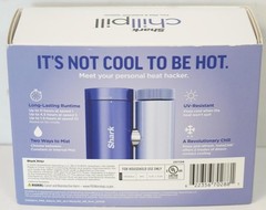 NEW- Shark ChillPill 3-in-1 Portable Fan Mist & Instachill System FA022LV – Blue