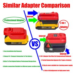 1x Adapter# For DeWalt 20v MAX Li-Ion Battery Convert To Craftsman V20 Tools