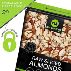 Sliced Almonds – Raw, Superior to Organic, Nut Snack, All Natural Kosher