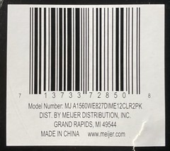 Meijer 2 ct. A15 Dimmable LED Clear Decorative Bulb Soft White 2700K
