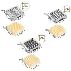 VEVOR French Fry Cutter Chopper Replacement Blade 1/4 3/8 1/2-inch 3 Pieces