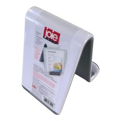 Joie Easel Stand, White with Gray Kitchen Phone/Tablet/Cookbook Holder
