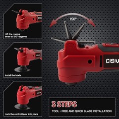 Cordless Multi-Tool Oscillating Tool for Milwaukee M18 Battery – Variable Speed