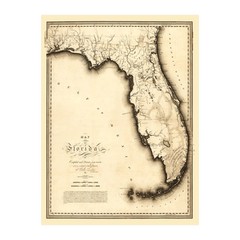 Old Map of Florida 1823 – Vintage Florida Art