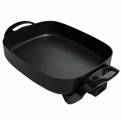 Caynel 16 Inch Non-stick Electric Skillet with Glass Cover 16″ x 12″ x 3″