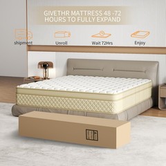 12″ 14″ Hybrid Mattress Gel Memory Foam Springs Twin Full Queen King In A Box