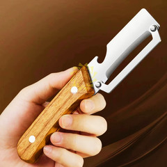 1-3x Stainless Steel Peeler with Wooden Handle Fruit and Vegetable Slicer 2026