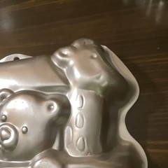 Wilton Noah’s Ark Shaped Aluminum Cake Pan Silver Non-Stick Oven Safe 2105-2025