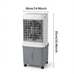 3-in-1 Portable Evaporative Air Cooler 32L Water Tank 3-Speed Swamp Cooler Fan