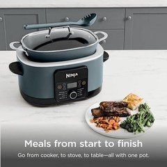 Ninja MC1001 – Foodi PossibleCooker PRO, 8.5qt Multi-Cooker – Sea Salt Grey