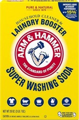 Arm & Hammer Super Washing Soda Detergent Booster & Household Cleaner, 55oz.