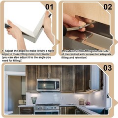 Stainless Steel Microwave Trim Kit 15.75×11 in for Built-in Microwave Side Pa…