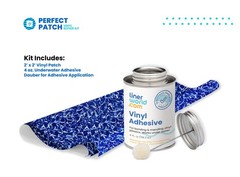 Pool Liner Patch & Repair Kit – 2’x2′ Vinyl Patch + 4oz Glue – 3 Patterns!
