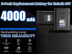 2 PACK For Kobalt 40v MAX 4.0 Ah Extended Run Li-Ion Battery KB440-03 KB540-06