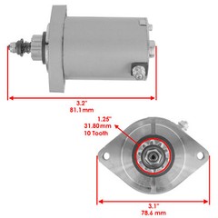 Starter for Kawasaki FR651V FR691V FR730V FS481V FR600 FS730V / 21.5-24Hp