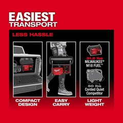 Milwaukee M18 Fuel Air Compressor 2 Gallon Certified Refurbished Bare Tool