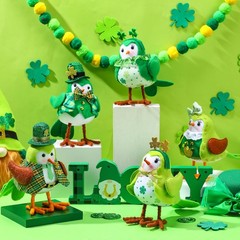 Capoda 6 Pcs Plush Bird Decorations Bird Figurines Doll Table Ornament Plush