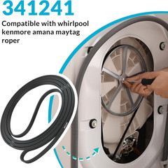 341241 Dryer Belt Compatible with Whirlpool Kenmore Amana Maytag Roper Replaceme