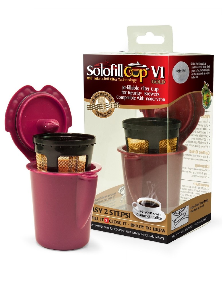 Solofill V1 Cup Gold for Keurig Vue Brewer System