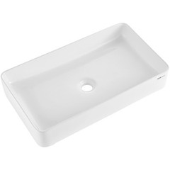 VEVOR Modern Ceramic Vessel Sink 24″x13.8″ Bathroom Vanity Bowl Countertop White