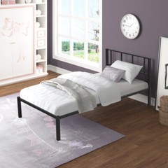 Twin Over Twin & Twin Triple Bunk Bed Platform Bed Frames For Kids Teens Adults