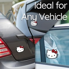 Hello Kitty Vinyl Waterproof Sticker 4.6H x 6W in Shiny For Car Laptop Tumbler