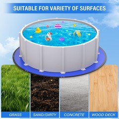 21FT Heavy-Duty Pool Liner Pad with Anti-Aging PE & Puncture Resistance