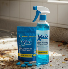 X-ALL Multi-Purpose Cleaner – Spray Bottle and 5x Cleaning Tablets. FREESHIP