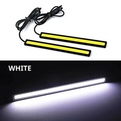 2PCS 17cm LED DRL Daytime Running Lights COB Waterproof Fog Lamp Car