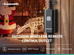 DEWENWILS Outdoor Remote Control Outlet, 15A Wireless Remote Control Switch,