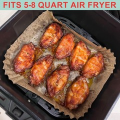 Non-Stick Air Fryer Disposable Non-stick Baking Parchment Paper Liners, 5-8 QT