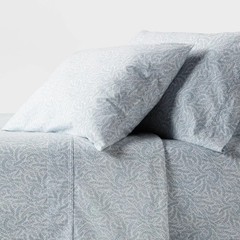 Threshold 250 Thread Count Organic Cotton Percale 4-Piece Sheet Set