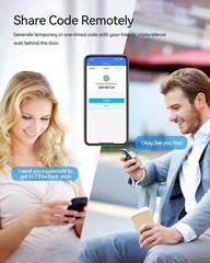TMEZON Smart Door Lock Fingerprint, Keyless Entry Door Lock with Handle APP