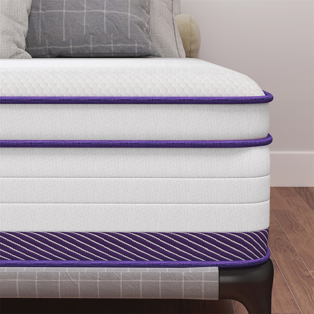 12″14″ Gel Memory Foam Spring Hybrid Queen Mattress Twin Full King Size In A Box