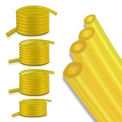 4 Sizes Gas Fuel Line Hose Yellow 32Ft Fuel Tube for 2 Cycle Small Engine
