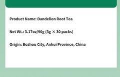 Dandelion root tea 150g — promotes bile secretion and aids digestion