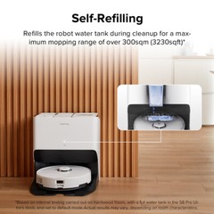 Roborock S8 Pro Ultra Robot Vacuum Mop,Self-Drying,6000Pa -Certified Refurbished