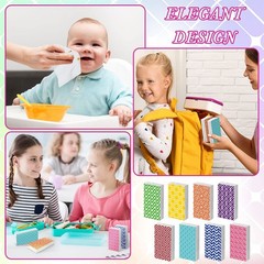 160 Counts Pocket Sized Facial Tissues Travel Tissues 3 Ply Small Portable Wh…