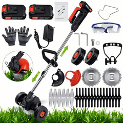 20000mAh Electric Cordless Grass String Trimmer Lawn Edger Weed Wacker Cutter