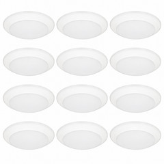 American Lighting QD6-30-WH-12PK 6″ LED Disc 3000K 1050lm Dimmable White