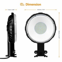 100W LED Barn Yard Street Outdoor Garden Security Light Dusk to Dawn Flood Light