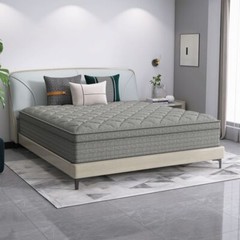 12″ 14″ Twin Full Queen King Size Mattress in a Box Memory Foam Spring Gray Bed