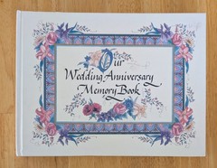 Our Wedding Anniversary Memory Book by Talus Corp 1997 FLAWS